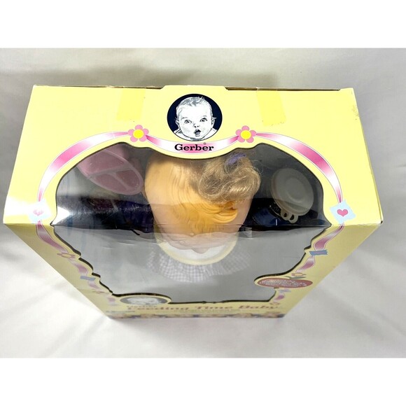 Vintage 2000 Gerber Feeding Time Baby Doll by Toy Biz New Factory Sealed - Picture 7 of 10